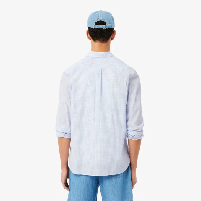Regular Fit Plaid Poplin Shirt