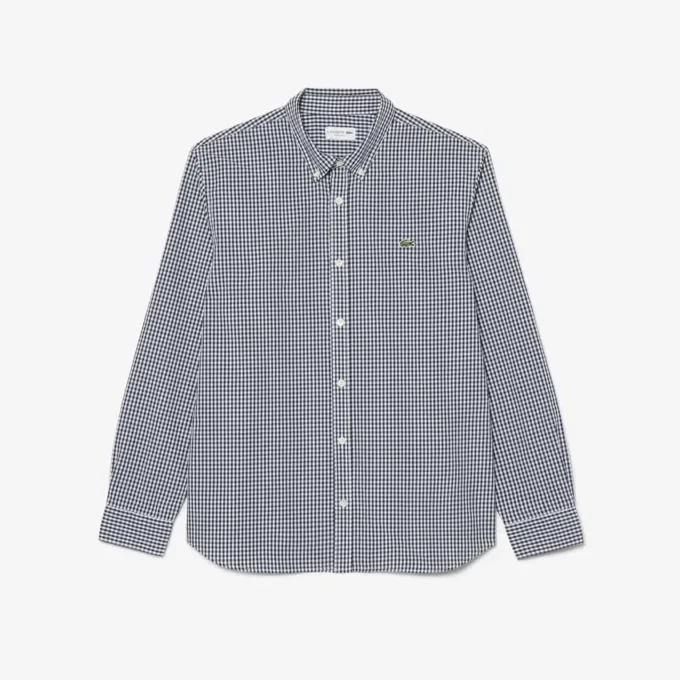 Regular Fit Plaid Poplin Shirt