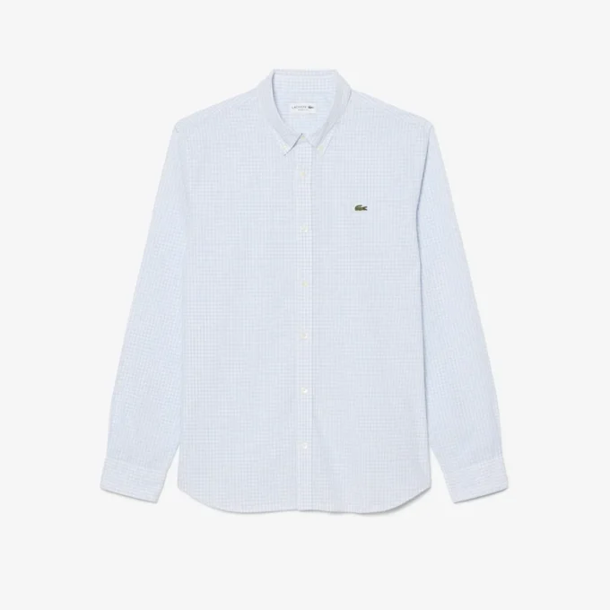 Regular Fit Plaid Poplin Shirt