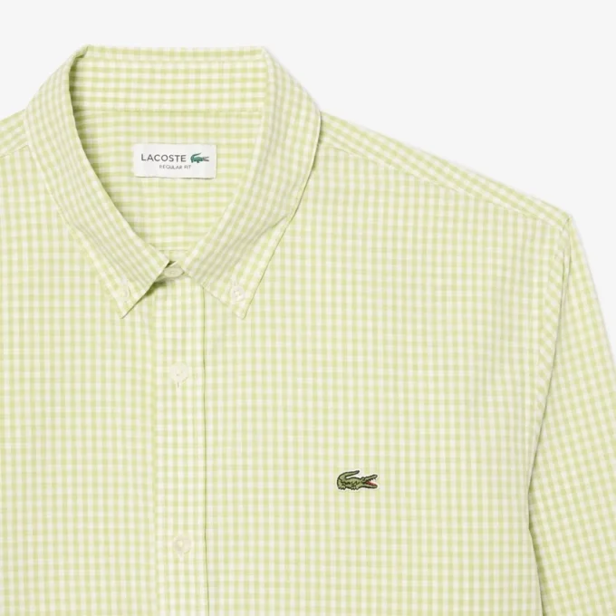 Regular Fit Plaid Poplin Shirt