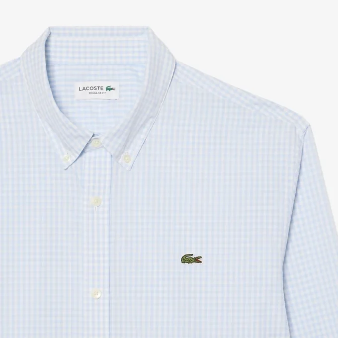 Regular Fit Plaid Poplin Shirt