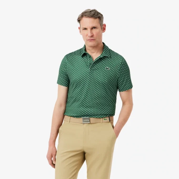 Regular Fit Printed Golf Polo