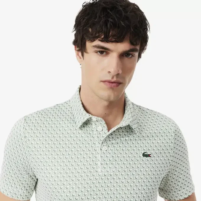 Regular Fit Printed Golf Polo