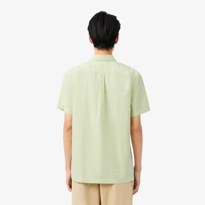 Regular Fit Short Sleeved Plaid Shirt