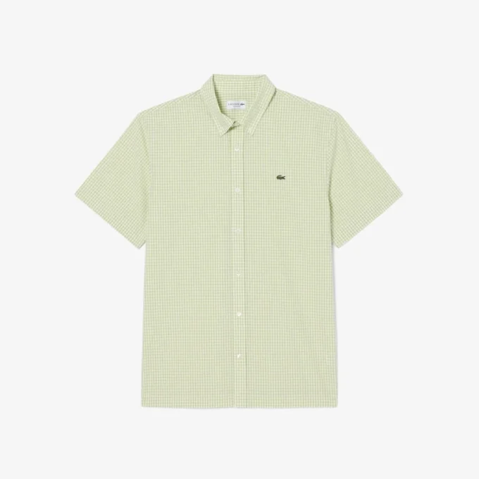 Regular Fit Short Sleeved Plaid Shirt