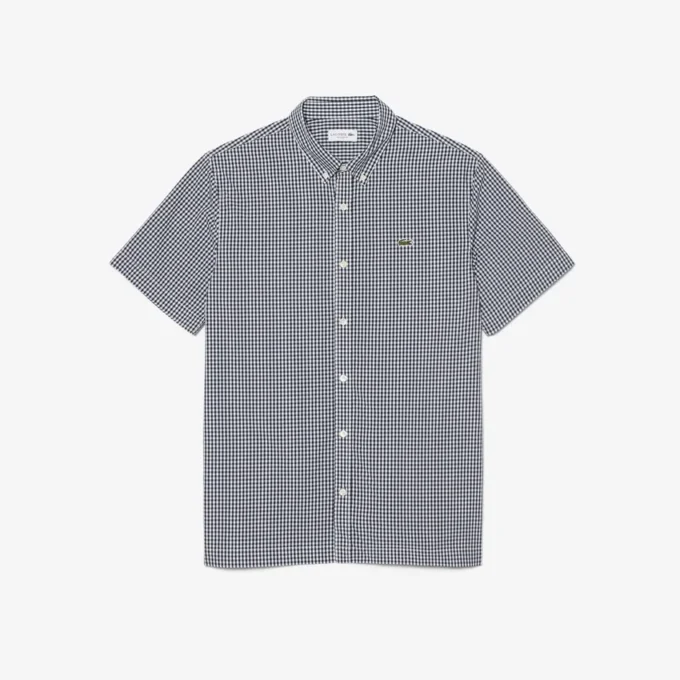 Regular Fit Short Sleeved Plaid Shirt