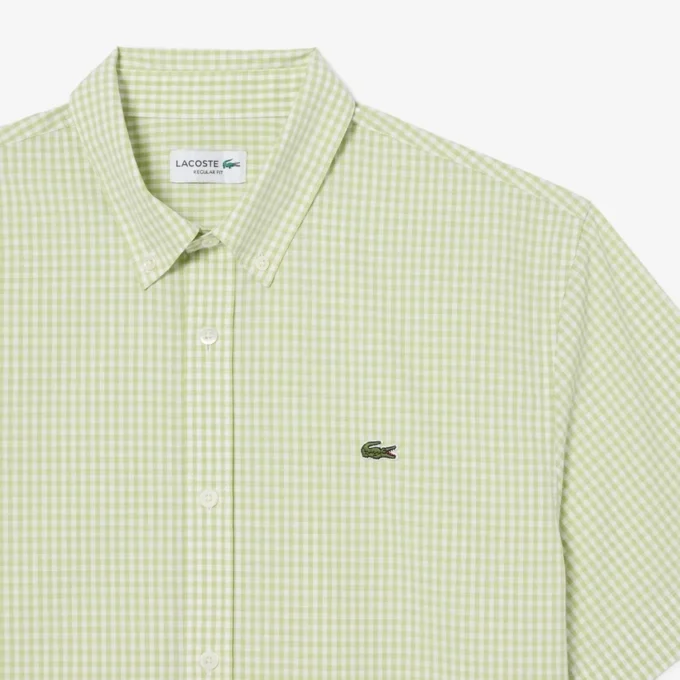 Regular Fit Short Sleeved Plaid Shirt