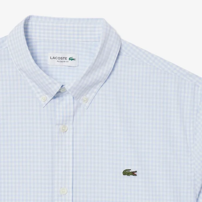 Regular Fit Short Sleeved Plaid Shirt