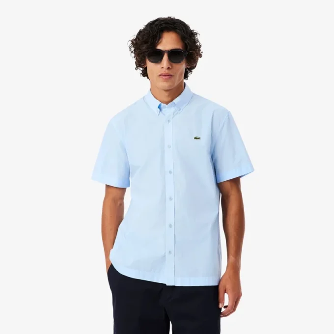 Regular Fit Short Sleeved Poplin Shirt