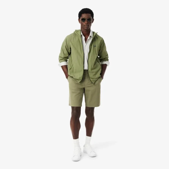 Regular Fit Stretch Cotton Chino Bermuda Shorts