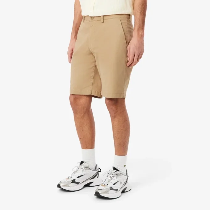 Regular Fit Stretch Cotton Chino Bermuda Shorts