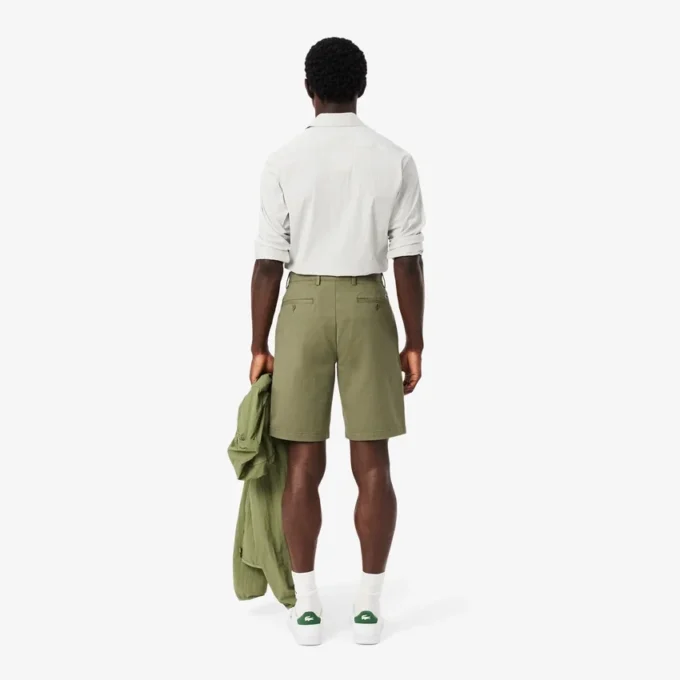 Regular Fit Stretch Cotton Chino Bermuda Shorts