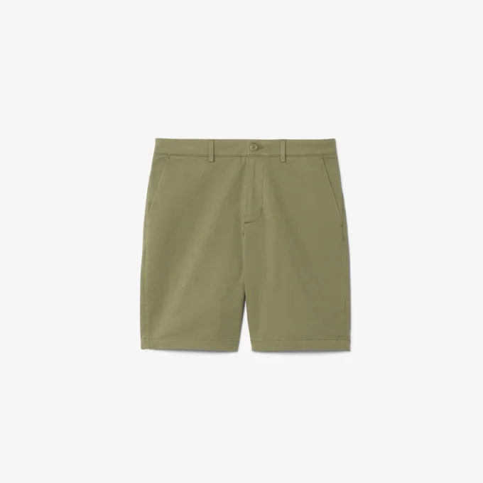 Regular Fit Stretch Cotton Chino Bermuda Shorts