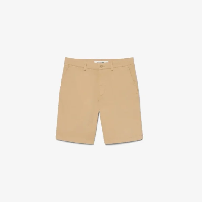 Regular Fit Stretch Cotton Chino Bermuda Shorts