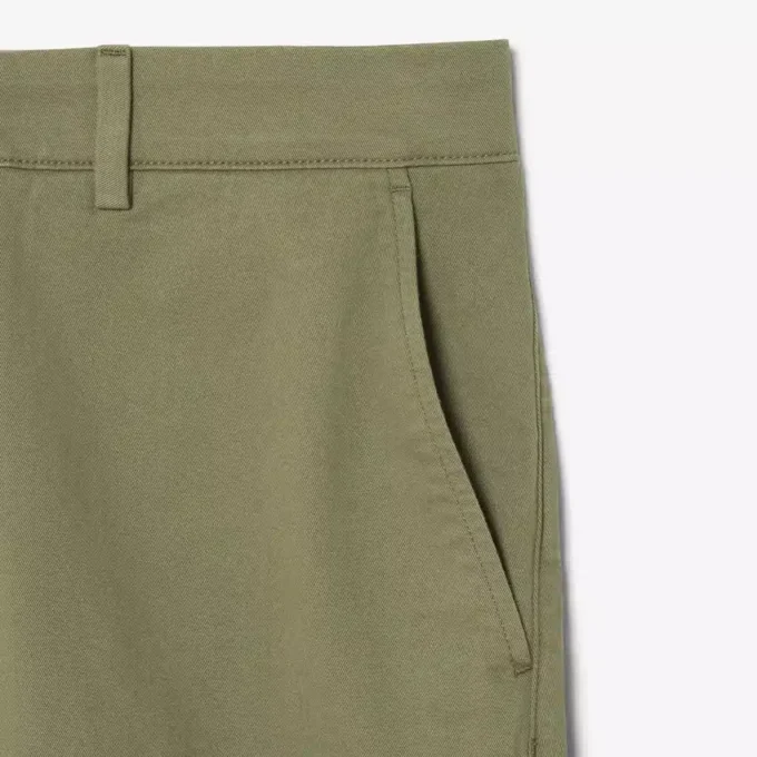Regular Fit Stretch Cotton Chino Bermuda Shorts