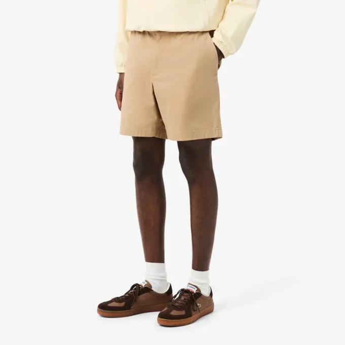 Regular Fit Stretch Cotton Shorts