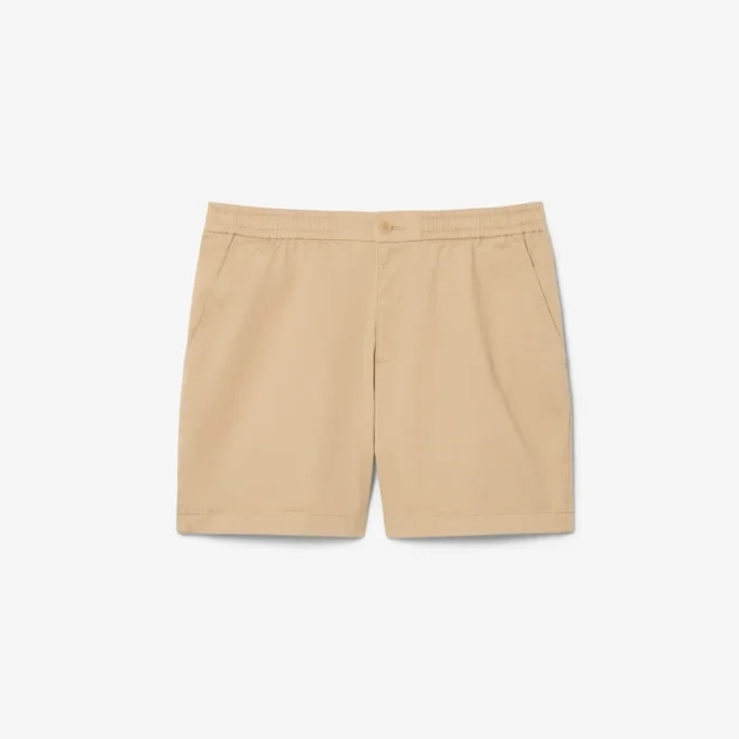 Regular Fit Stretch Cotton Shorts