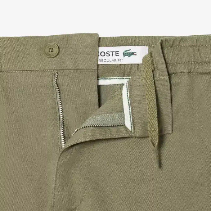 Regular Fit Stretch Cotton Shorts