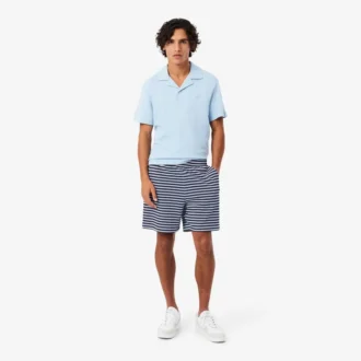 Regular Fit Striped Cotton Shorts