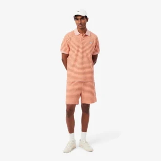 Regular Fit Striped Cotton Shorts