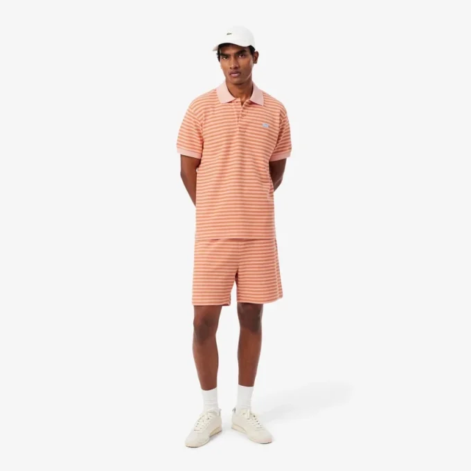 Regular Fit Striped Cotton Shorts