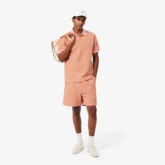 Regular Fit Striped Cotton Shorts