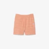 Regular Fit Striped Cotton Shorts
