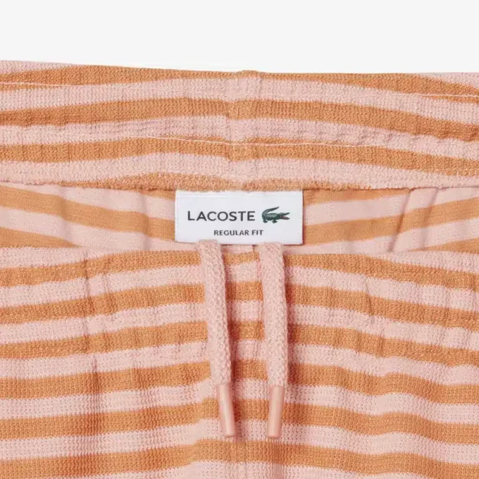 Regular Fit Striped Cotton Shorts