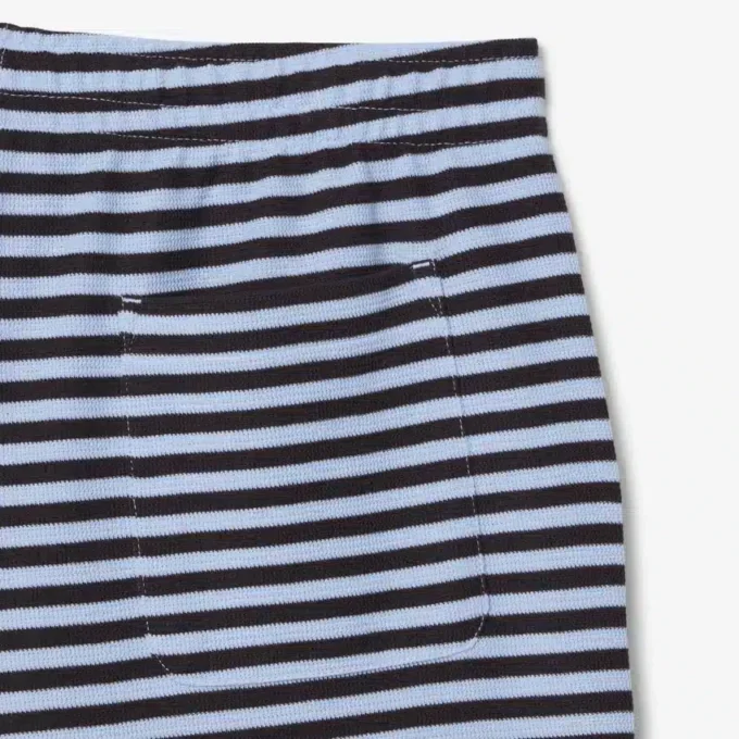 Regular Fit Striped Cotton Shorts