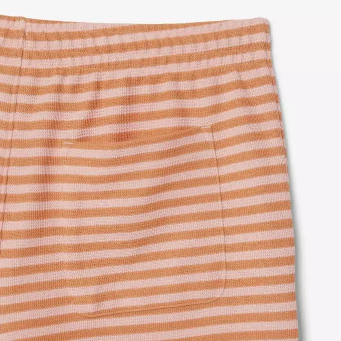 Regular Fit Striped Cotton Shorts