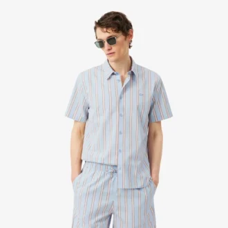 Regular Fit Striped Poplin Shirt