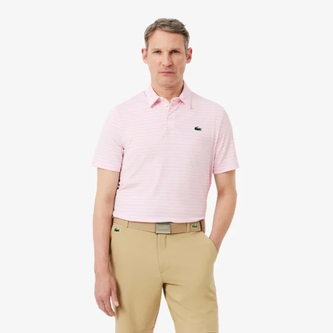 Regular Fit Ultra Dry Striped Golf Polo