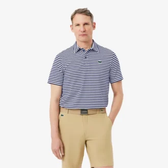 Regular Fit Ultra Dry Striped Golf Polo