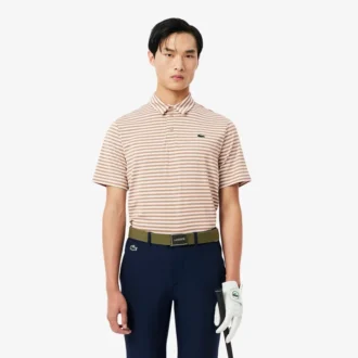 Regular Fit Ultra Dry Striped Golf Polo