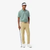 Regular Fit Ultra Dry Striped Golf Polo
