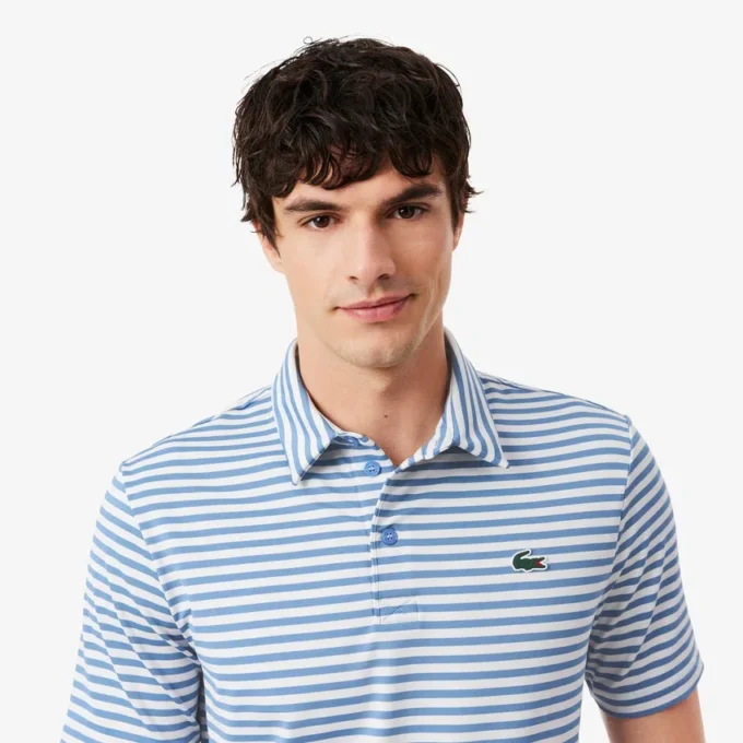 Regular Fit Ultra Dry Striped Golf Polo