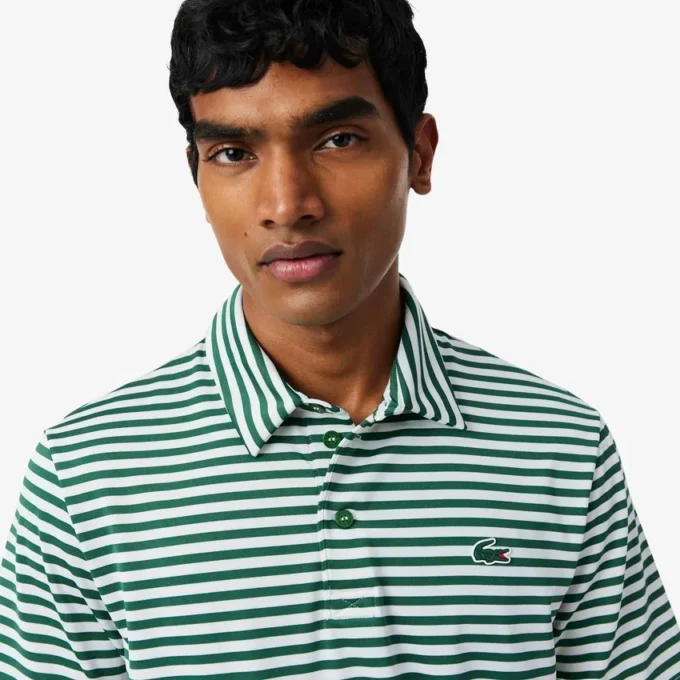 Regular Fit Ultra Dry Striped Golf Polo