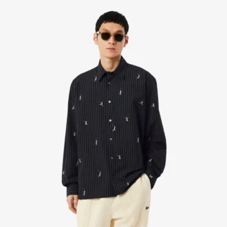 Relaxed Fit Embroidered Cotton Shirt