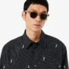 Relaxed Fit Embroidered Cotton Shirt