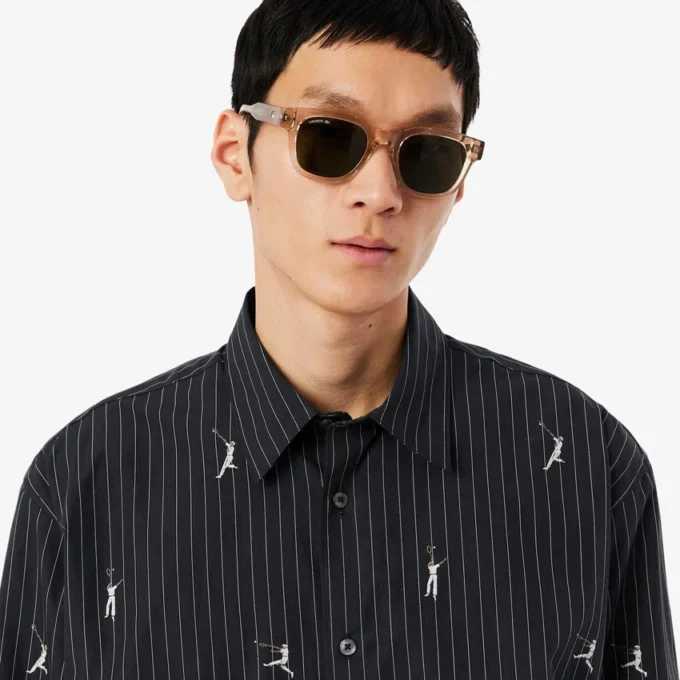 Relaxed Fit Embroidered Cotton Shirt