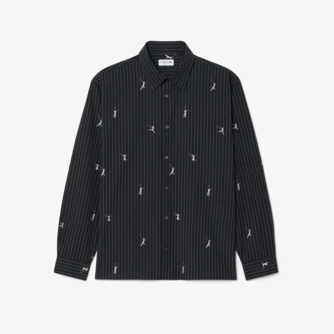 Relaxed Fit Embroidered Cotton Shirt