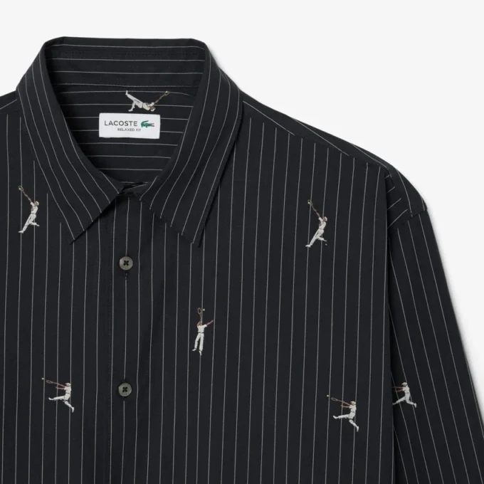 Relaxed Fit Embroidered Cotton Shirt