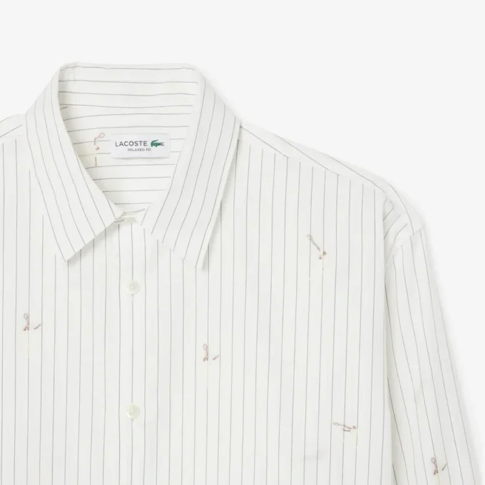 Relaxed Fit Embroidered Cotton Shirt