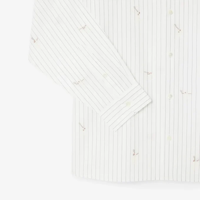 Relaxed Fit Embroidered Cotton Shirt