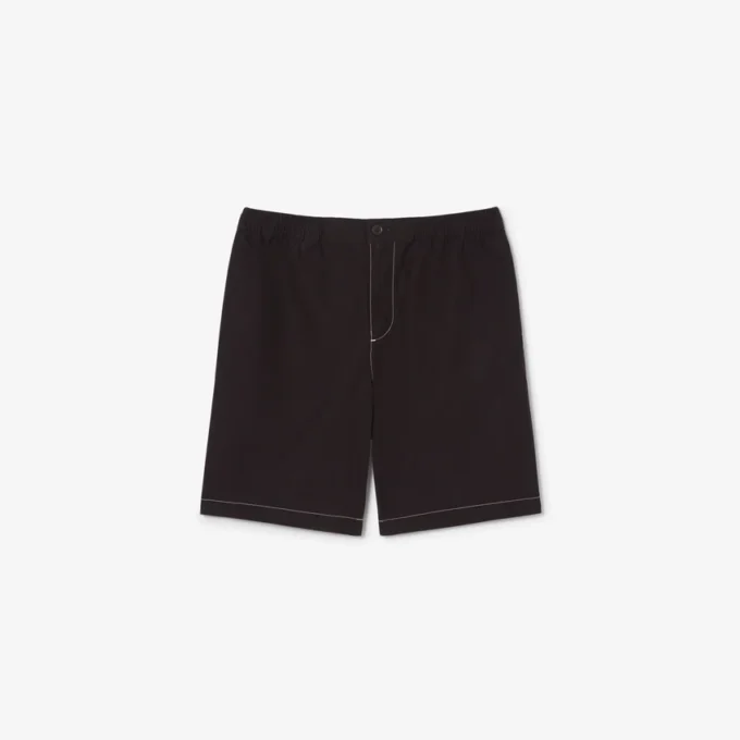 Relaxed Fit Poplin Shorts