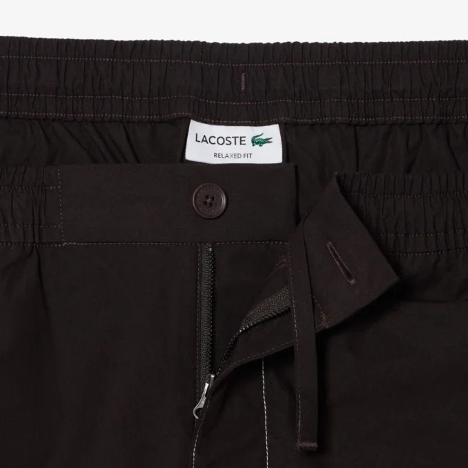 Relaxed Fit Poplin Shorts
