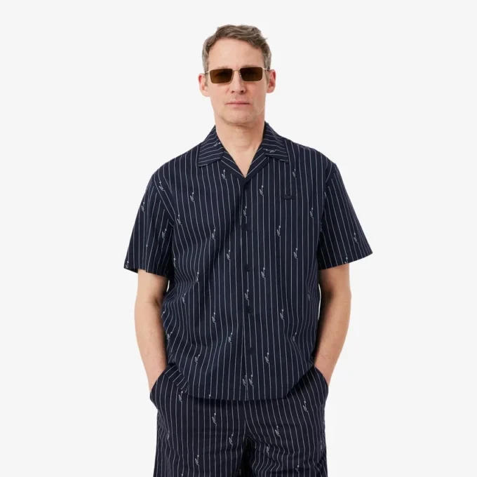 Relaxed Fit Print Twill Shirt