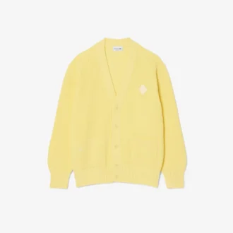 Relaxed Fit Ribbed Cotton Cardigan