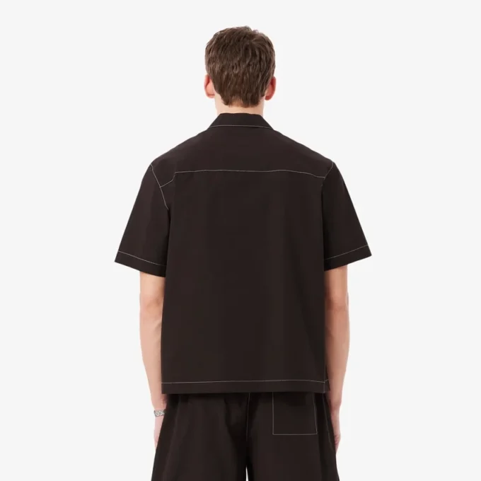 Relaxed Fit Short Sleeved Poplin Shirt