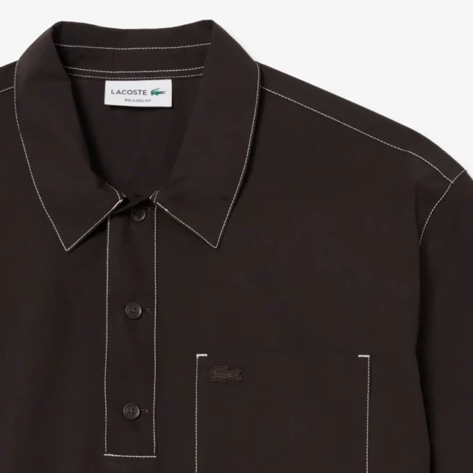 Relaxed Fit Short Sleeved Poplin Shirt